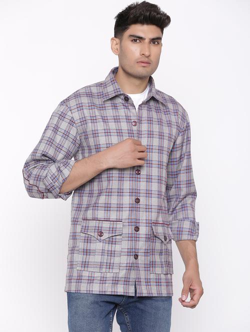 men long sleeve collared casual shirt - 20606248 - Very Small Image - 1