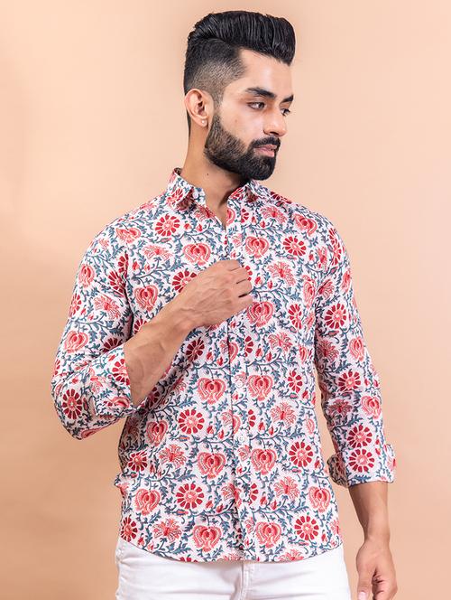 men collared long sleeve casual shirt - 20606272 - Very Small Image - 1