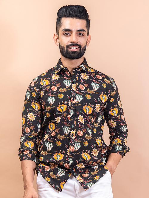 men collared long sleeve casual shirt - 20606287 - Very Small Image - 1