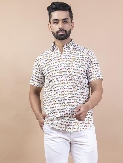 men collared long sleeve casual shirt - 20606295 - Very Small Image - 1
