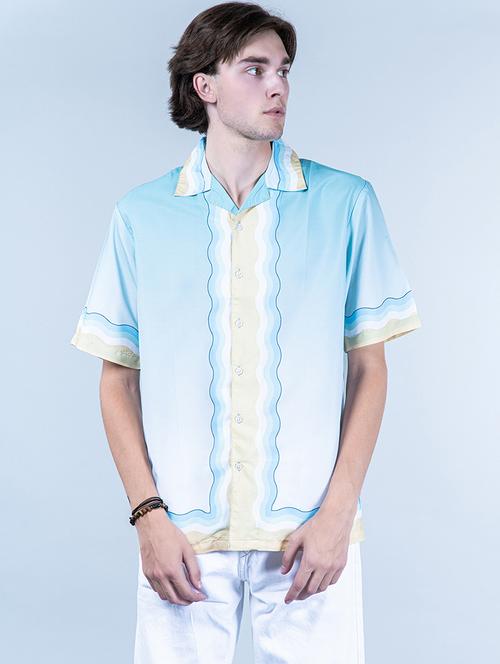 men short sleeve collared casual shirt - 20606375 - Very Small Image - 1