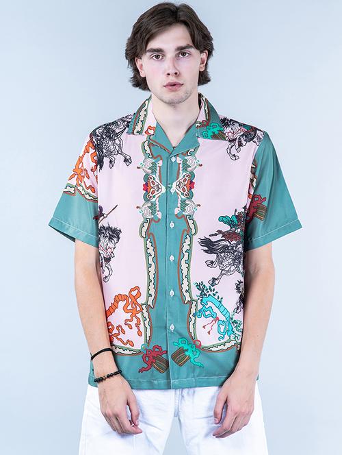 men short sleeve collared casual shirt - 20606381 - Very Small Image - 1