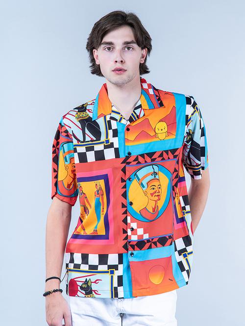 men short sleeve collared casual shirt - 20606385 - Very Small Image - 1