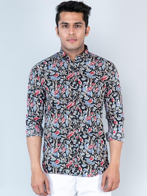 black long sleeve casual shirt - 20606436 - Very Small Image - 1