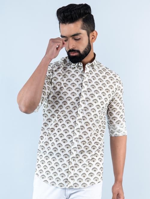 white long sleeve casual shirt - 20606460 - Very Small Image - 1