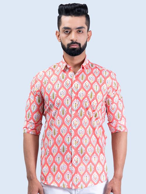 men long sleeve collared casual shirt - 20606479 - Very Small Image - 1