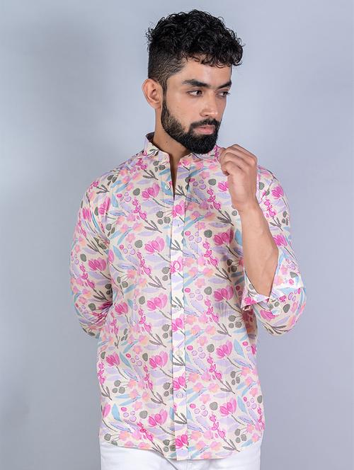 men multi color printed casual shirt - 20606681 - Very Small Image - 1