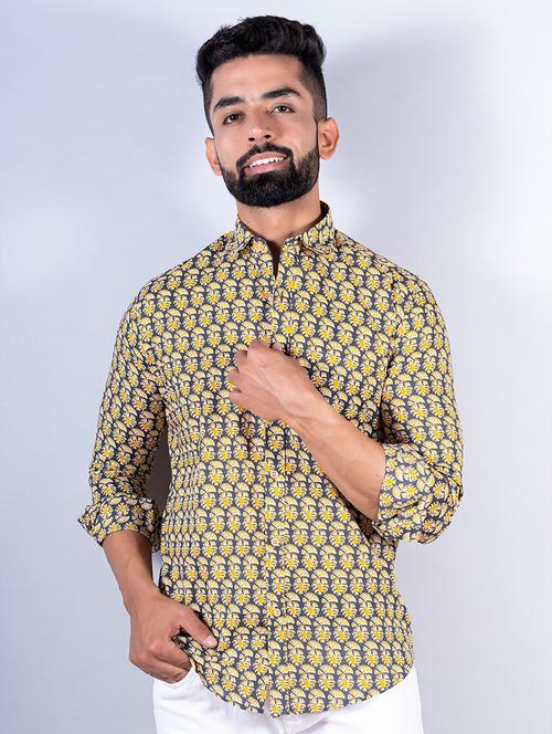 men long sleeve collared casual shirt - 20606694 - Very Small Image - 1