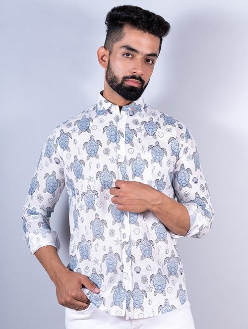 men long sleeve collared casual shirt - 20606696 - Very Small Image - 1