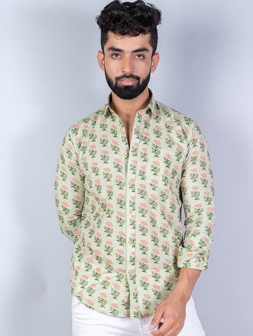 men long sleeve collared casual shirt - 20606707 - Very Small Image - 1