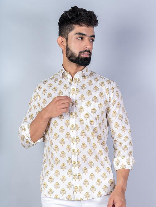 men long sleeve collared casual shirt - 20606767 - Very Small Image - 1