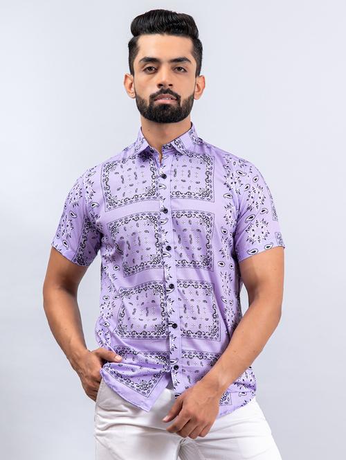 men short sleeve collared casual shirt - 20606779 - Very Small Image - 1