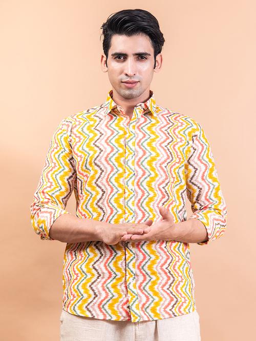men multi colored printed casual shirt - 20606802 - Very Small Image - 1