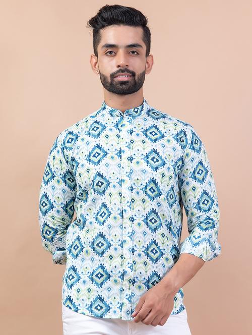 men long sleeve collared casual shirt - 20606814 - Very Small Image - 1