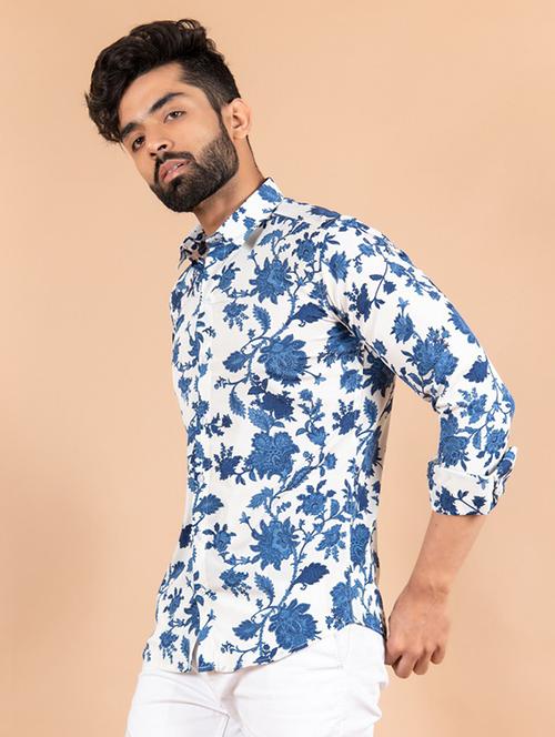 men long sleeve collared casual shirt - 20607049 - Very Small Image - 1