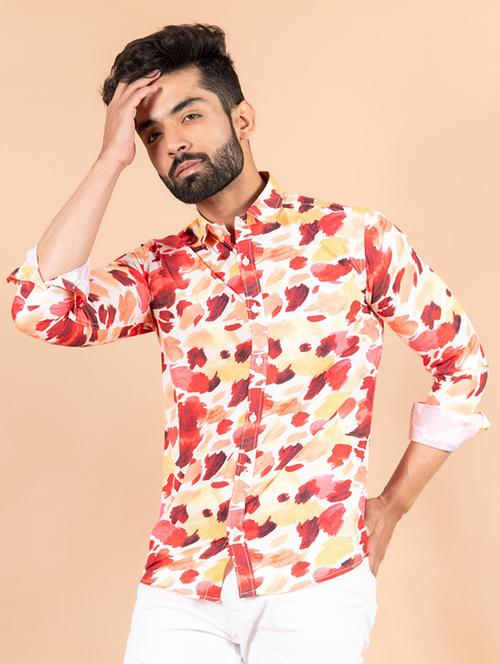 men multi colored printed casual shirt - 20607060 - Very Small Image - 1