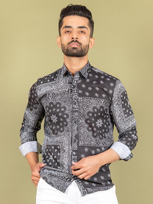 grey long sleeve casual shirt - 20607079 - Very Small Image - 1