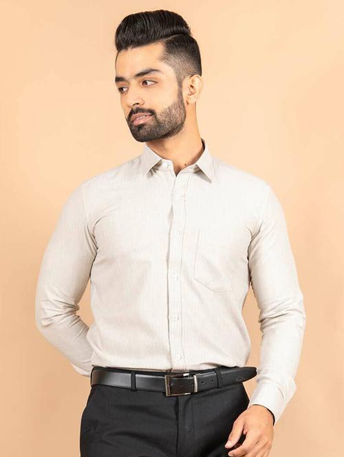 men solid formal shirt - 20607114 - Very Small Image - 1