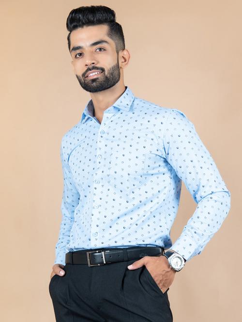 men long sleeve collared formal shirt - 20607319 - Very Small Image - 1