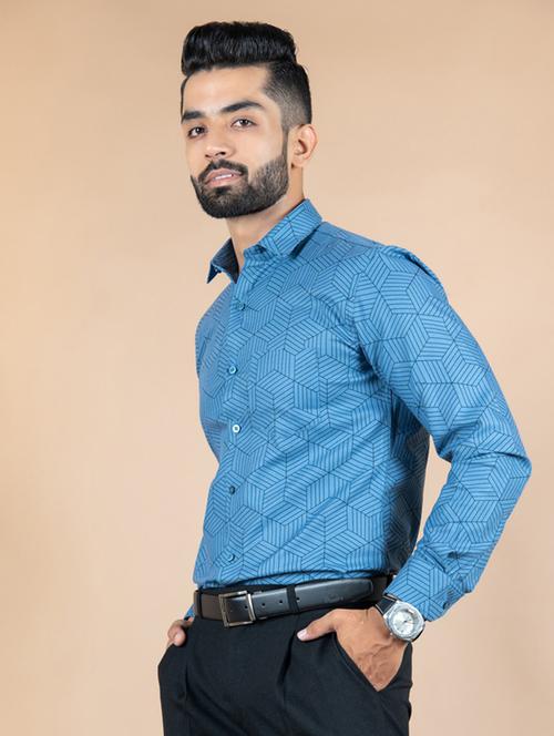 men long sleeve collared formal shirt - 20607326 - Very Small Image - 1