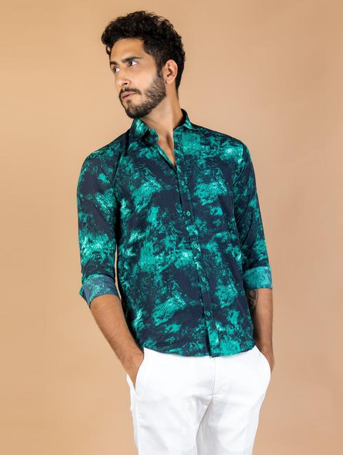 men collared long sleeve casual shirt - 20607365 - Very Small Image - 1