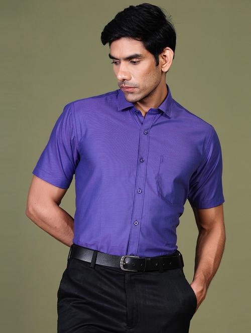 men short sleeve collared formal shirt - 20607420 - Very Small Image - 1