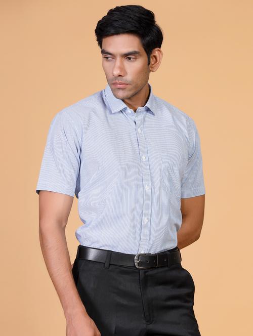 men short sleeve collared formal shirt - 20607421 - Very Small Image - 1