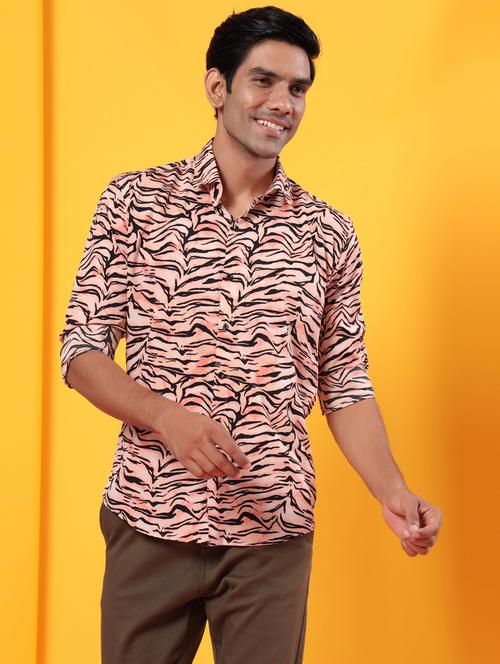 abstract printed casual shirt - 20607444 - Very Small Image - 1