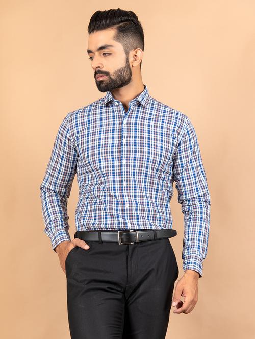 men long sleeve collared formal shirt - 20607481 - Very Small Image - 1