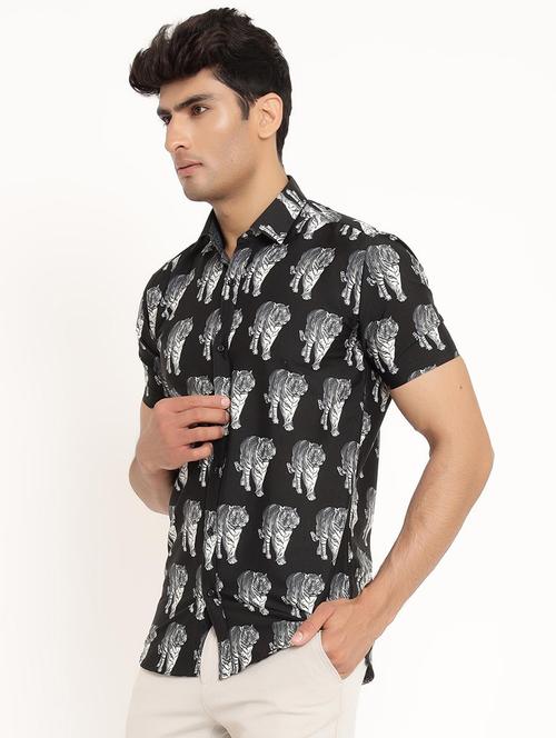 men short sleeve collared casual shirt - 20607548 - Very Small Image - 1