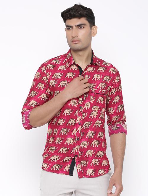 men long sleeve collared casual shirt - 20607562 - Very Small Image - 1