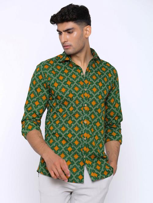 green long sleeve casual shirt - 20607668 - Very Small Image - 1