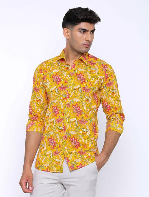yellow long sleeve casual shirt - 20607674 - Very Small Image - 1