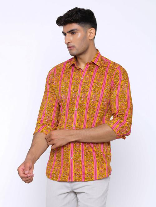 men long sleeve collared casual shirt - 20607675 - Very Small Image - 1