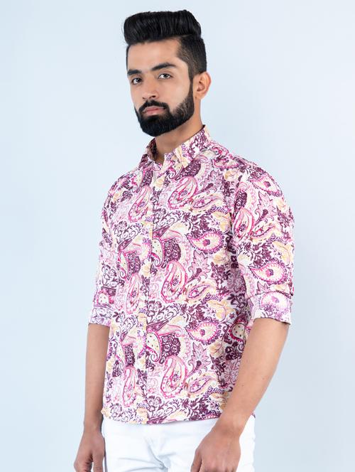 men long sleeve collared casual shirt - 20607789 - Very Small Image - 1