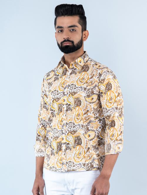 men multi color printed casual shirt - 20607790 - Very Small Image - 1
