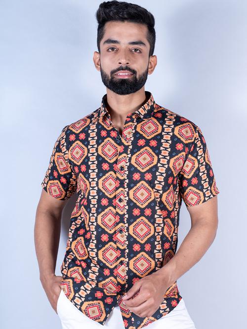 black printed casual shirt - 20607823 - Very Small Image - 1