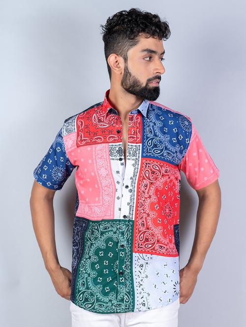 men short sleeve collared casual shirt - 20607834 - Very Small Image - 1