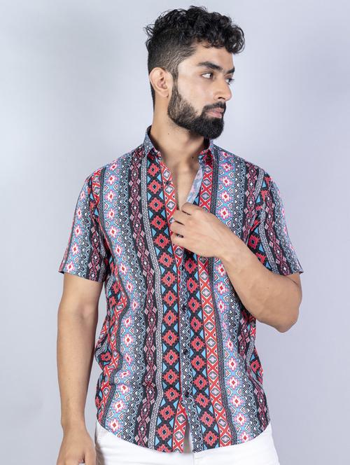 men multi colored printed casual shirt - 20607836 - Very Small Image - 1