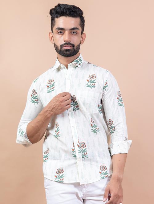 men long sleeve collared casual shirt - 20607863 - Very Small Image - 1