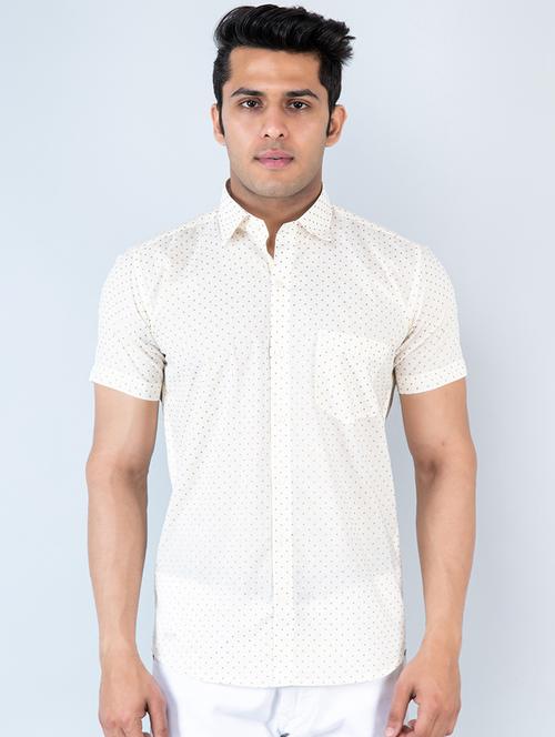 men short sleeve cotton casual shirt - 20607888 - Very Small Image - 1