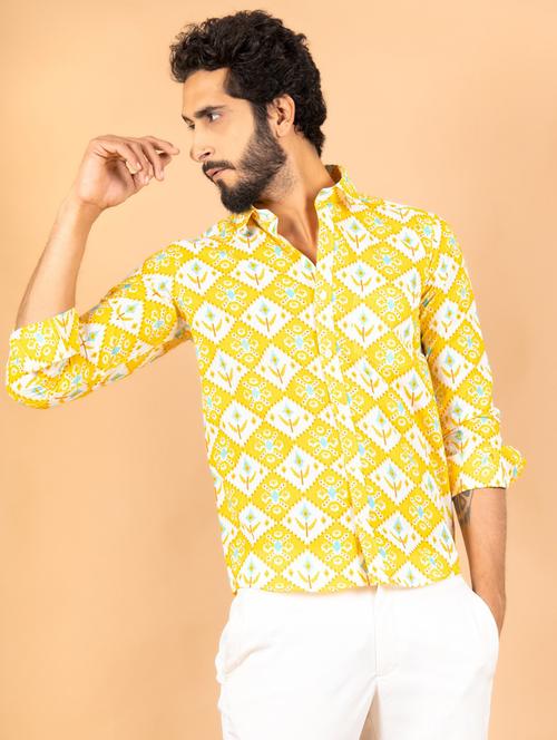 men long sleeve collared casual shirt - 20607941 - Very Small Image - 1
