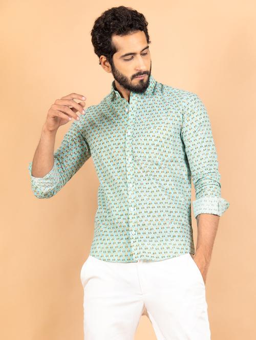 men long sleeve collared casual shirt - 20607943 - Very Small Image - 1