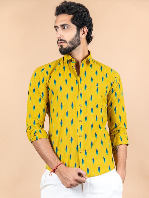 men long sleeve collared casual shirt - 20607950 - Very Small Image - 1