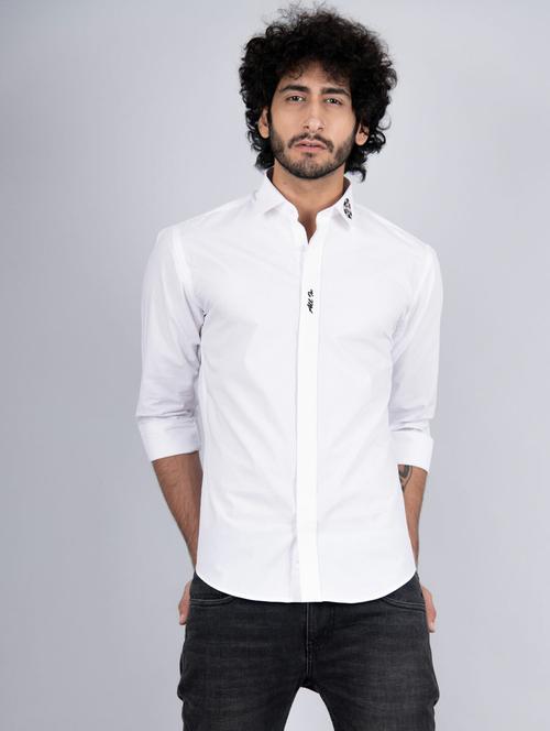 men long sleeve cotton casual shirt - 20607992 - Very Small Image - 1