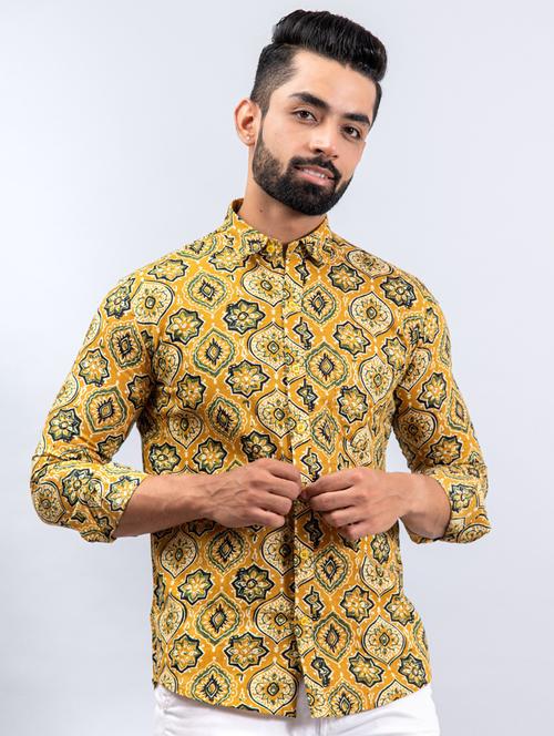 men long sleeve cotton casual shirt - 20608208 - Very Small Image - 1