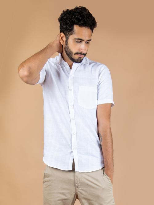 men short sleeve collared casual shirt - 20608252 - Very Small Image - 1