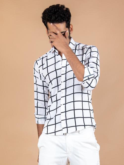 men long sleeve collared casual shirt - 20608266 - Very Small Image - 1