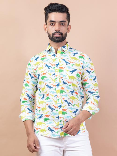 men multi colored printed casual shirt - 20608347 - Very Small Image - 1
