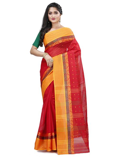 women's self design red colored saree - 20608525 - Very Small Image - 1